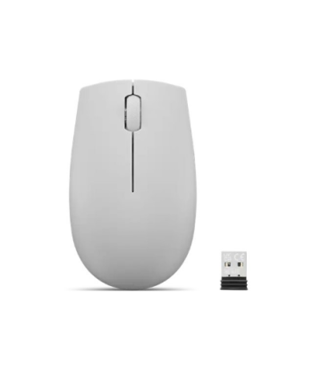 Lenovo, Compact Mouse with battery, 300, Wireless, Arctic Grey