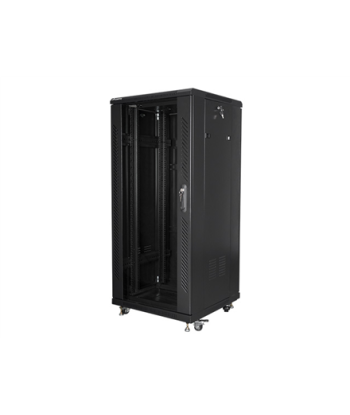 Lanberg, Rack cabinet 19" free-standing 27U/600x600 (flat pack), FF01-6627-12B, Black