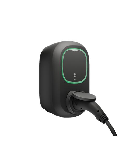 Wallbox Socket, Pulsar Pro, 22 kW, Wi-Fi, 4G, Ethernet, Bluetooth, 5 m, Black