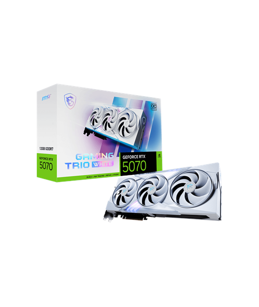 MSI GeForce RTX 5070 12G GAMING TRIO OC WHITE, NVIDIA, 12 GB, GeForce RTX 5070, GDDR7, HDMI ports quantity 1, PCI Express Gen 5
