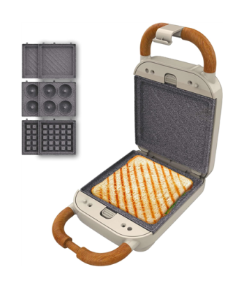 Cecotec Rock'nToast Retro One Beige Sandwich maker