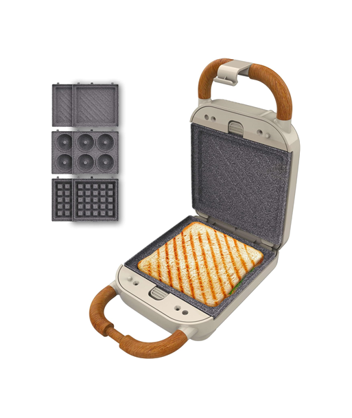 Бутербродница Cecotec Rock'nToast Retro One Beige Бутербродница Cecotec Rock'nToast Retro One Beige