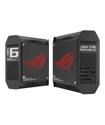 Wifi 6 802.11ax Tri-band Gigabit Gaming Mesh System, GT6 ROG Rapture (2-Pack), 802.11ax, 574+4804+4804 Mbit/s, 10/100/1000