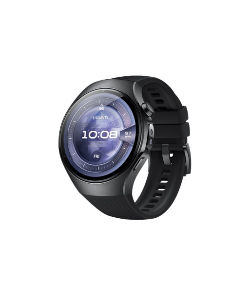 Huawei Watch 5 (46mm), Fluorelastomer Black strap, Metal body, Rates-L19F