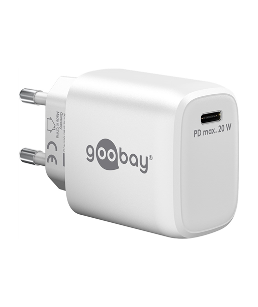 Goobay | 65406 Goobay USB-C PD GaN Fast Charger (20 W) Goobay | 65406 Goobay USB-C PD GaN Fast Charger (20 W)