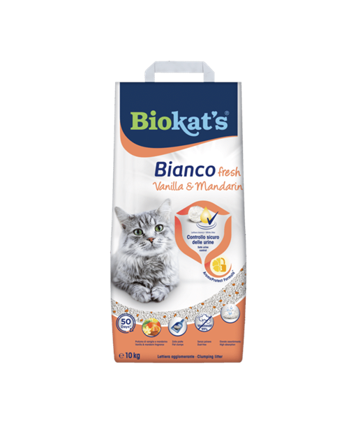 Cat litter : Gimborn Biokats Fresh Vanilla|Mandarin 10kg