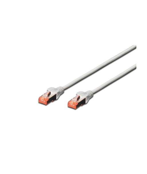 CAT 6 S/FTP, Patch cord, Length 10 m, Grey