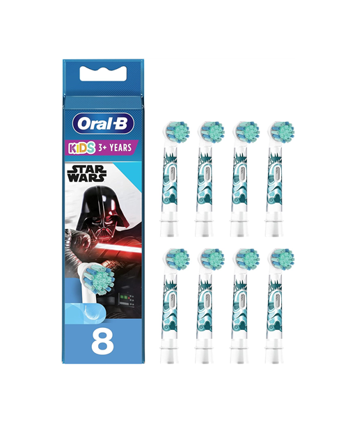 Oral-B Replaceable toothbrush heads, Kids Star Wars, Heads, For kids, Number of brush heads included 8 Oral-B Replaceable toothbrush heads, Kids Star Wars, Heads, For kids, Number of brush heads included 8
