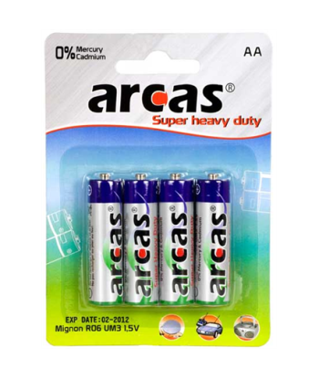 Arcas, AA/R6, Super Heavy Duty, 4 pc(s)