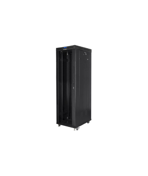 Lanberg Rack cabinet 19" free-standing 42U/600x1000 (flat pack) with glass door lCD V2, black | Lanberg