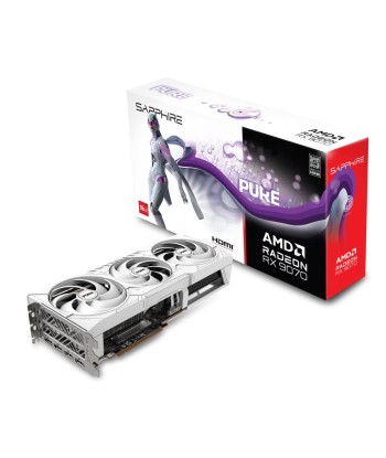 Видеокарта SAPPHIRE AMD Radeon RX 9070 16 GB GDDR6 256 bit PCIE 5.0 16x Triple slot Fansink 2xHDMI 2xDisplayPort 11349-02-20G