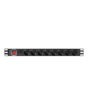 Lanberg Power Distribution unit 19", 8 outlets, black | Lanberg