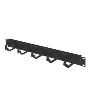 Lanberg 19" cable management 5 rings - type B 1U, black | Lanberg