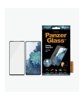PanzerGlass, Samsung, Galaxy S20 FE CF, Glass, Black, Works with face recognition and is compatible with the in-screen