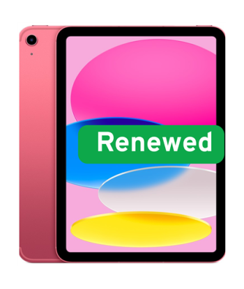 Apple iPad 10th Gen (Renew, Grade A++) – 64GB, Pink, Wi-Fi, 10.9"