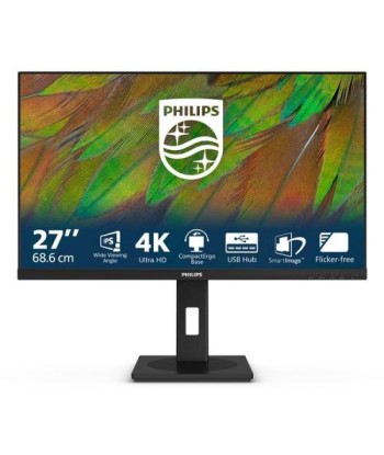 Philips 27B1N3800/00, 27", IPS, 16:9, 60 Hz, 4 ms, 3840 x 2160 pixels, 350 cd/m², HDMI ports quantity 2