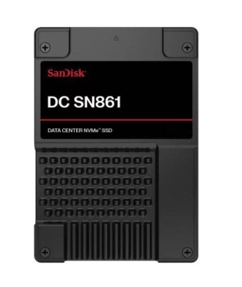 SSD SANDISK DC SN861 1.92TB U.2 PCIe Gen5 NVMe Write speed 3600 MBytes/sec Read speed 13700 MBytes/sec 15mm