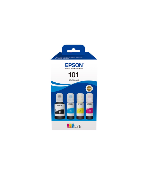 Epson 101 EcoTank комплект чернил – 4-цветная заправка для принтеров EcoTank