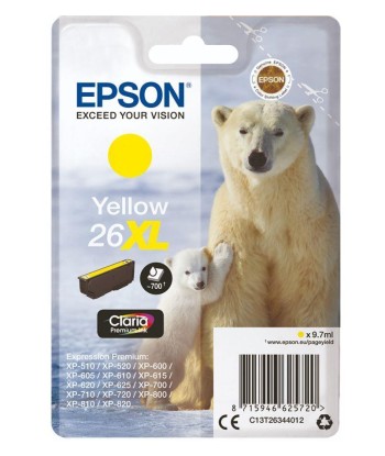 INK CARTRIDGE YELLOW 26XL/C13T26344020 EPSON