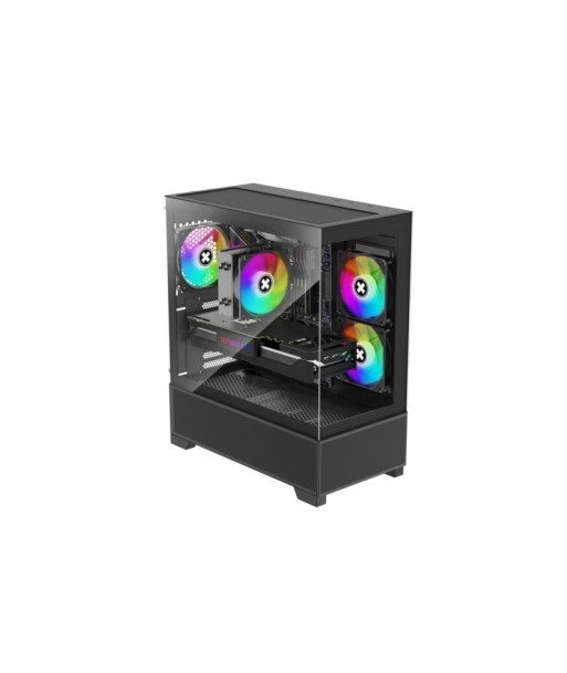 Xilence XG172 Midi Tower korpus – must, ventilaatori juhtpaneel, kinnine külg