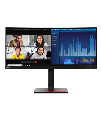 Lenovo, ThinkVision, P34w-20, 34.14", 21:9, 60 Hz, 4 ms, 3440 x 1440, 300 cd/m², HDMI ports quantity 2, Black, Warranty 36