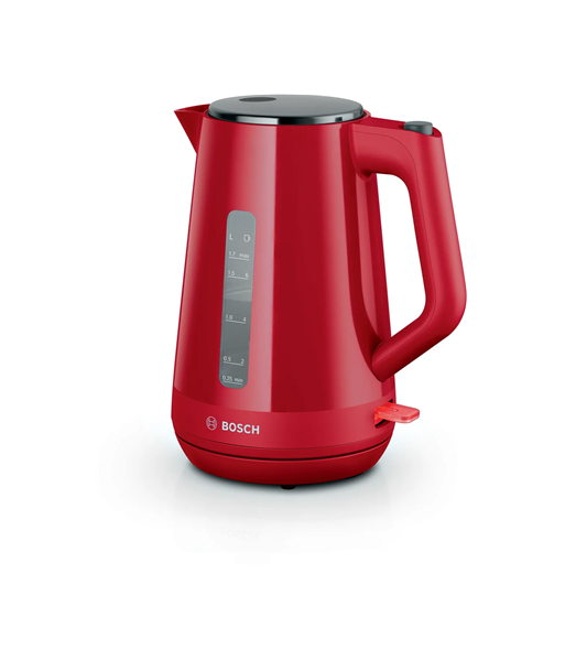 Veekeetja Bosch, TWK1M124, Electric, 2400 W, 1.7 L, Plastic, 360° rotational base, Red Veekeetja Bosch, TWK1M124, Electric, 2400 W, 1.7 L, Plastic, 360° rotational base, Red
