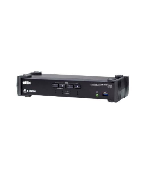 Aten 4-Port USB 3.0 4K HDMI KVMP Switch with Audio Mixer Mode | CS1824 Aten 4-Port USB 3.0 4K HDMI KVMP Switch with Audio Mixer Mode | CS1824