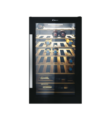 Candy CWC 154 EEL/NF Wine Cooler – 41 Bottles, Freestanding, Black Elegance