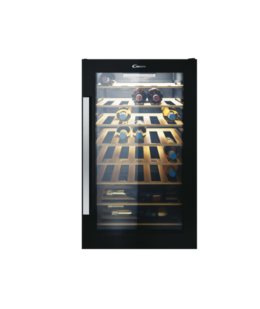 Veinikülmik Candy, CWC 154 EEL/NF, Energy efficiency class G, Free standing, Bottles capacity 41, Black