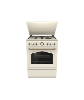 Плита Gorenje, GKS6C71CLI, Hob type Gas, Oven type Electric, Gold, Width 60 cm, Depth 60 cm, 71 L