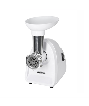 ?Mesko, MS 4809, White, 350 W, Middle size sieve, mince sieve, poppy sieve, plunger, sausage filler