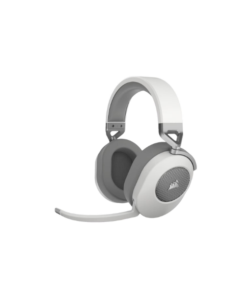 Corsair HS65 Wireless Gaming Headset – Over-Ear, White, with Microphone