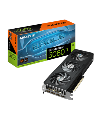 Gigabyte GeForce RTX 5060 Ti EAGLE MAX OC 16G, NVIDIA, 16 GB, GeForce RTX 5060 Ti, GDDR7, HDMI ports quantity 1, PCI-E 5.0