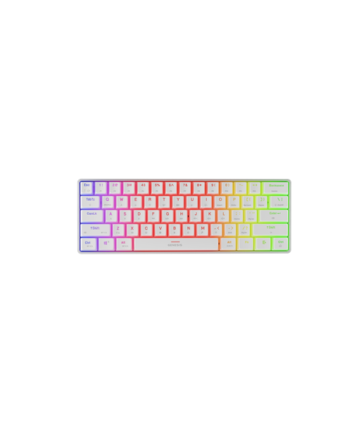 Mehaaniline klaviatuur Genesis THOR 660 G2 RBG, Gateron Brown Switch,US Layout, Wireless, White | Genesis
