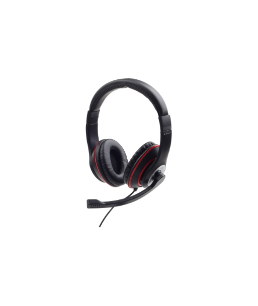 Kõrvaklapid Gembird, MHS-03-BKRD, On-Ear, Built-in microphone, 3.5 mm Kõrvaklapid Gembird, MHS-03-BKRD, On-Ear, Built-in microphone, 3.5 mm