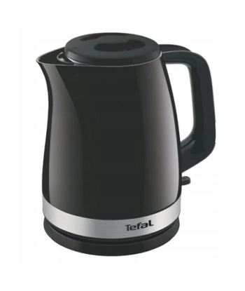 Veekeetja TEFAL, KO150F30 Delfini Vision, Electric, 2400 W, 1.5 L, Plastic, 360° rotational base, Black/Stainless steel
