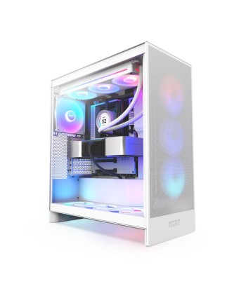 NZXT H7 Flow RGB CM-H72FW-R1 Keskmise Torniga Arvutikorpus – Valge