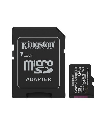 Kingston Canvas Select Plus microSDXC 64GB UHS-I + SD Adapter