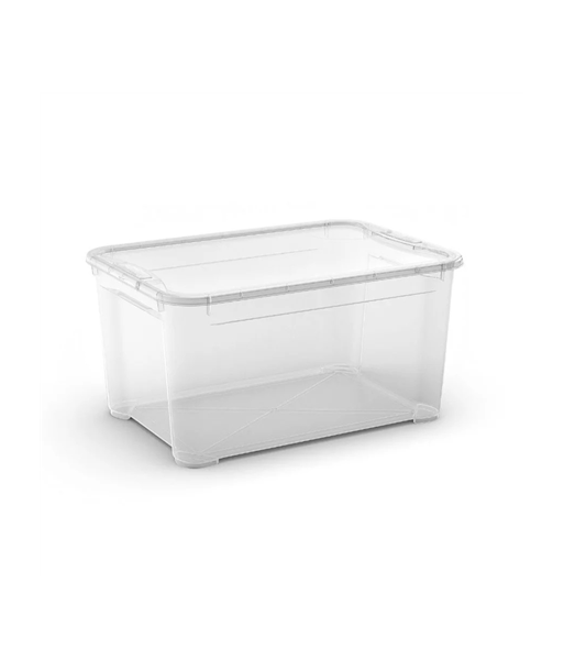 Контейнер Curver T Box L 47L с Крышкой 39x55.5x28.5см Прозрачный – Умный Выбор Контейнер Curver T Box L 47L с Крышкой 39x55.5x28.5см Прозрачный – Умный Выбор