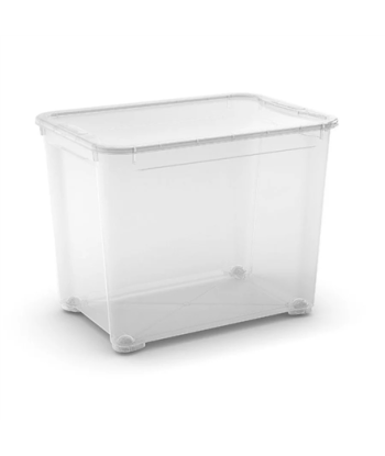 Box with lid T Box XL 70L 39x55,5x42,5cm transparent | Curver