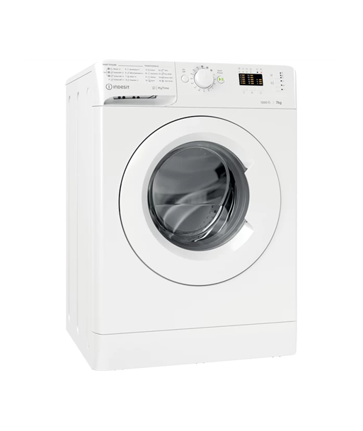 INDESIT, Washing machine, MTWA 71252 W EE, Energy efficiency class E, Front loading, Washing capacity 7 kg, 1200 RPM, Depth 54