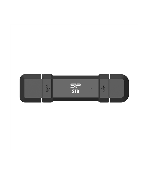 SILICON POWER DS72 Dual USB-C/USB 3.2 Gen 2 Portable External SSD, 2TB, Black | Silicon Power SILICON POWER DS72 Dual USB-C/USB 3.2 Gen 2 Portable External SSD, 2TB, Black | Silicon Power
