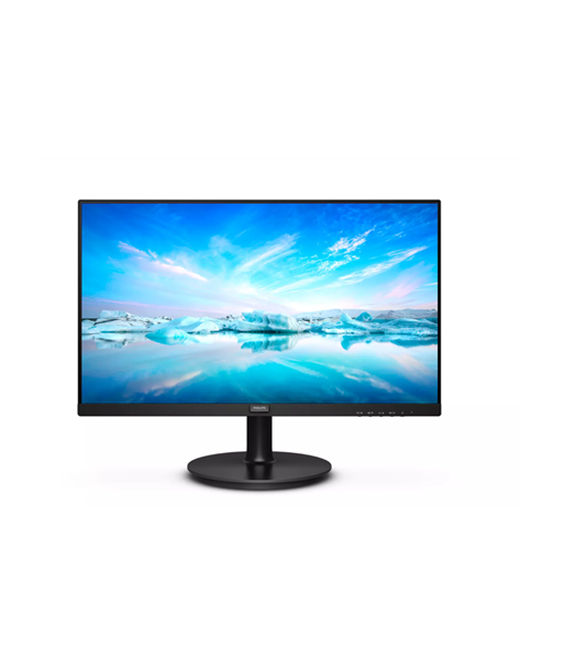Philips, LCD monitor, 222V8LA/00, 21.5 inch (54.6 cm)", VA, FHD, 16:9, 75 Hz, 4 ms, 1920 x 1080 pixels, 250 cd/m², Headphone