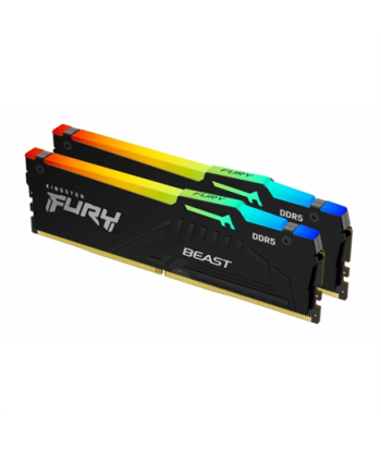 Kingston KF560C36BBE2AK2-64 64GB 6000MT/s DDR5 CL36 DIMM FURY Beast RGB BLK K2