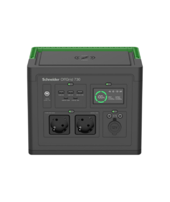 ?APC OffGrid 730, 738Wh Lithium-ion, LCD, 2 CEE 7/3 Schuko outlets, Sinewave, 3 USB-A, 2 USB-C