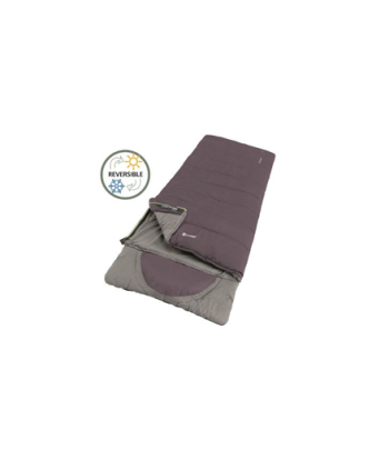 Magamiskott Outwell Contour Dark Purple L - Left Zipper 220 x 85 cm YKK 2-way L-shape open-end with auto lock