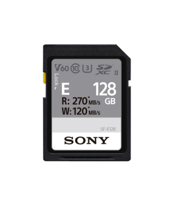 Sony, UHS-II SDXC Memory Card, SF-E, 128 GB, SDXC, Flash memory class 10, U3, V60