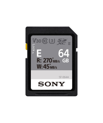 Sony, UHS-II Memory Card, SF-E SDXC Class10, 64 GB, SDXC Memory Card, Flash memory class U3, V30
