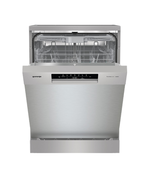 Dishwasher, GS643E90X, Free standing, Width 59.9 cm, Number of place settings 16, Number of programs 6, Energy efficiency