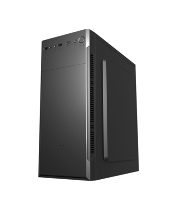 Fortron Case, CMT160, Black, ATX Mid-Tower, Power supply included No